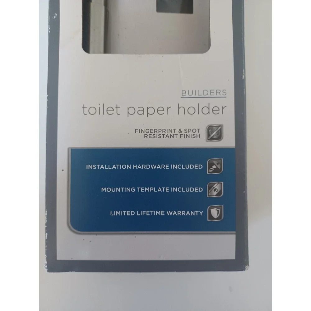 Glacier Bay Builders BTH-008-103 Spot Free Toilet Paper Holder Brushed Nickel‎